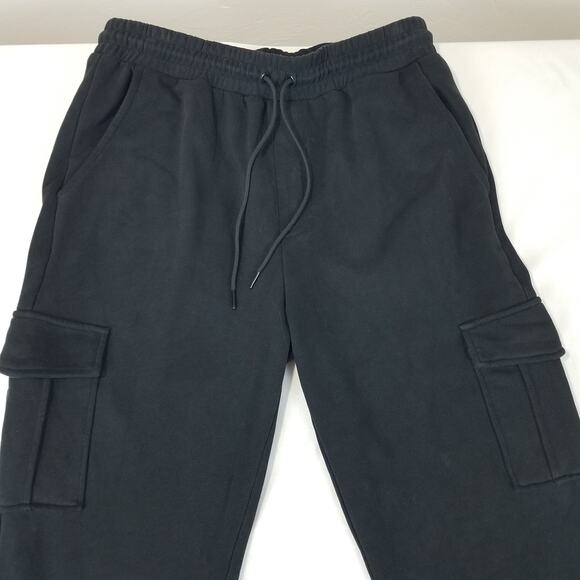 2Tall Pants Mens Large Tall 36 inseam Black Joggers Cargo Hugo Slim Drawstring - Picture 7 of 15